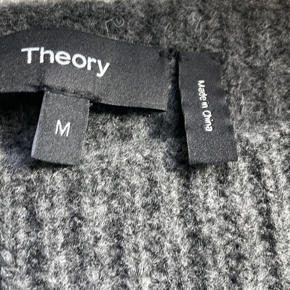 Theory Knit Sweater Dress, Dark Gray, Medium (204) - Picture 4 of 7